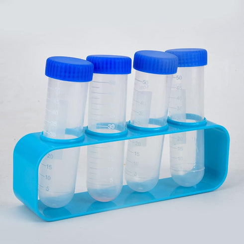 YS0911 50mL 3Pcs/Pack 50ml Professional Centrifuge Tubes Kit with Writable White Tabs Leak-Proof Screw Caps Clear Lab