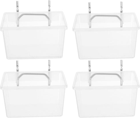4Pcs Pegboard Baskets: Hanging Pegboard Plastic Bins for Tool Organizer, Workbench Garage