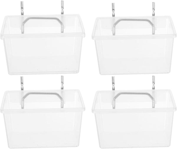 4Pcs Pegboard Baskets: Hanging Pegboard Plastic Bins for Tool Organizer, Workbench Garage