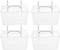 4Pcs Pegboard Baskets: Hanging Pegboard Plastic Bins for Tool Organizer, Workbench Garage