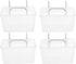 4Pcs Pegboard Baskets: Hanging Pegboard Plastic Bins for Tool Organizer, Workbench Garage