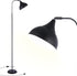 Industrial LED Floor Lamp,Black Metal Adjustable Standing Lamp for Living Room, Bedroom,