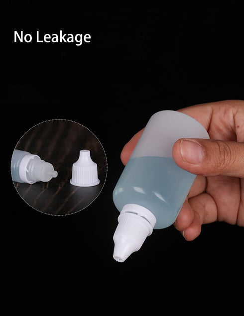 10 pieces 15ml Plastic Dropper Bottle with Childproof Cap, Portable Squeezable Eye Dropper Containers