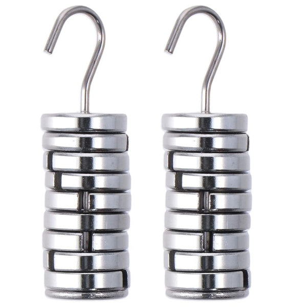 Durable Silver Lab Slotted Mass Set with Hanger and Case, 10g Each, High Quality Chromium-Plated Metal Slotted Weights