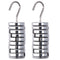 Durable Silver Lab Slotted Mass Set with Hanger and Case, 10g Each, High Quality Chromium-Plated Metal Slotted Weights