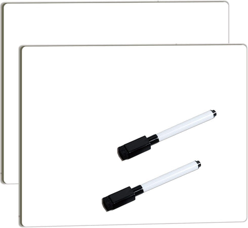 Dry Erase White Board for Student, 2-Pack Personal Whiteboard Lapboard for Kids, White Lapboard for School