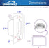 Single-Gang Quick Install Bulk Wire Plate, White