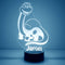 Store Custom Dinosaur LED Sign Night Light Lamp with Remote, Light Up Display