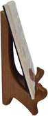 BANBERRY DESIGNS Walnut Wooden Easels, Set of 3, Premium Quality Folding Display Stand 7" H for Plates, Books