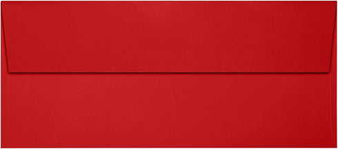 LUXPaper #9 Slimline Invitation Envelopes | Peel & Press | 3 7/8" x 8 7/8" | Ruby Red | 80lb. Text | 50 Qty by LUXPaper