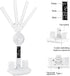 niccryle 3 Dimmable Foldable Led Desk Lamp with Fan Clock Light Study, Lighting Modes, Adjustable Table Lamp Eye Caring