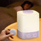 Lyridz LED Nursery Night Light with Clock, Portable Breastfeeding Table Lamp for