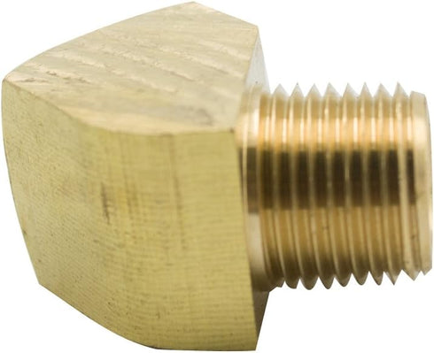 Brass Pipe Fitting, 45 Degree Barstock Street Elbow, 1/4" NPT Female x 1/4" NPT Male (Pack of 5)