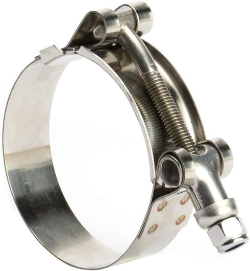 ISPINNER 2 Pack 1.5 Inch Stainless Steel T-Bolt Hose Clamps - Clamp Range 44-50mm for 1.5" Hose ID