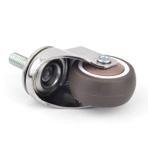 Norgail 1 Inch Small Tiny Shopping Cart Wheel Replacement, Set of 4 Swivel Caster Wheels, 33lb Load Capacity
