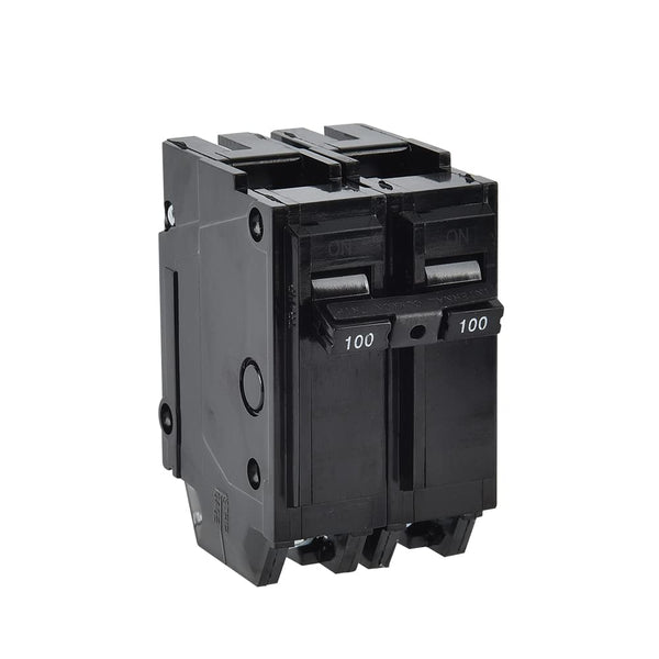 100 Amp Breaker, CNAODUN 2 Pole Circuit Breaker, 120/240VAC, 10KA Plug-in Mount