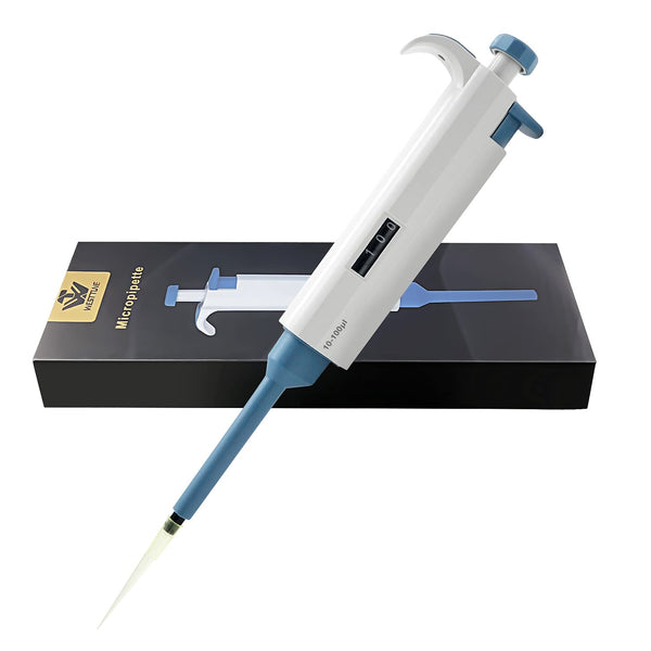 10-100µL Micropipette, High-Accurate Pipettor, Adjustable Variable Volume Single-Channel Pipette for Laboratory