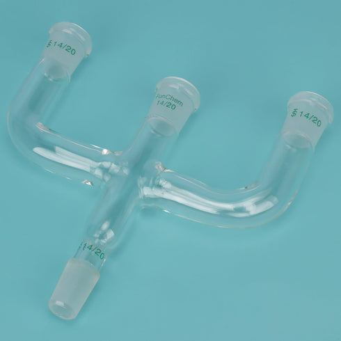 4-Way Claisen Distillation Adapter with 14/20 Joint