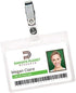 Avery Heavy Duty Badge Holders, 50 Horizontal Name Badge Holders with Clips, 2.25" x 3.5" (2921)