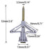 Hollow-Wall Anchors, Drywall Anchor Kit with Screws, Self-Drilling Hollow Wall Anchor, 50pcs
