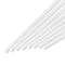 MECCANIXITY 15pcs ABS Square Rod, 1x1x500mm Solid Bar, White Plastic Rods Assortment Kit for DIY Architectural Model