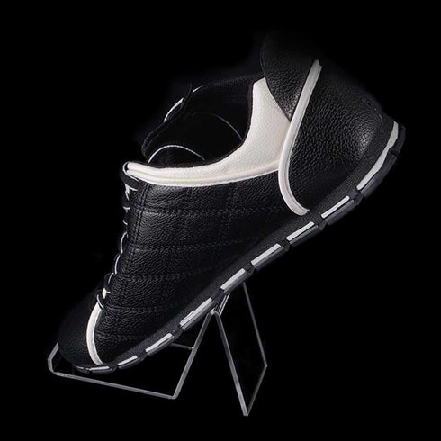 Teensery 4 Pcs Shoe Store Display Stand Clear Acrylic Sandal Rack Holder Sports Shoe Display Stand High Heel Holder