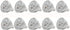 MR16 LED Bulbs MR16 3W LED Cool White Light Bulbs, GU5.3 12V 3 Watt LED Spotlight, 20W Halogen Equivalent, Pack of 10