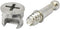 Flyshop 10 Sets Self-Tapping Furniture Cabinet Connector Fittings #261 (15 x 12mm) Cam Lock with M6 Threaded Dowel
