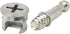 Flyshop 10 Sets Self-Tapping Furniture Cabinet Connector Fittings #261 (15 x 12mm) Cam Lock with M6 Threaded Dowel