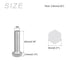 Hex Bolts (M5-0.8x20mm) 20Pcs, Fully Threaded Coarse Hex Head Screw Bolt Machine Screws - 304 Stainless Steel, Silver