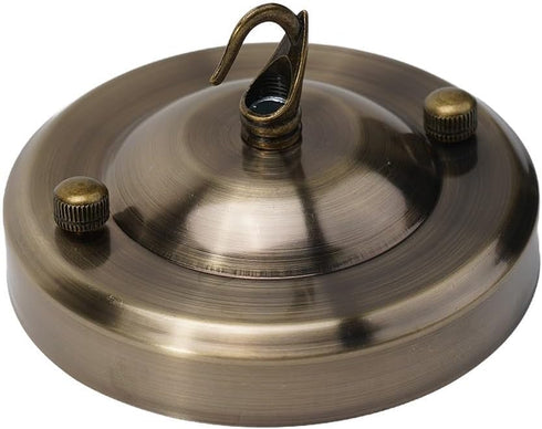 Generic Rust Resistant Vintage Ceiling Rose Hook Plate Light Fitting for Pendant Lamp or Chandelier,Complete Mounting