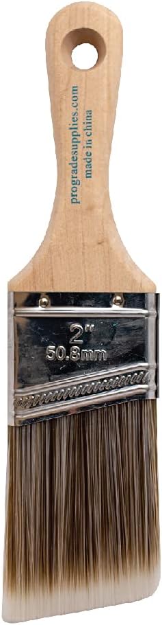 Vermeer Paint Brushes 4-Pack - Angle Brushes in Assorted Sizes for All Latex and Oil Paints & Stains