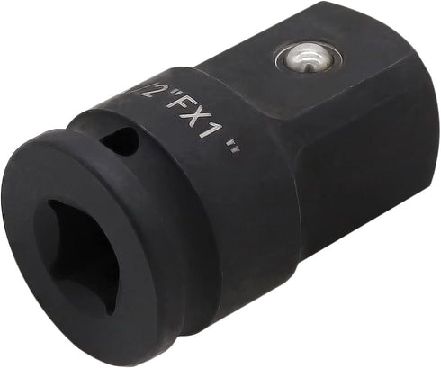 Impact Socket Adapter and Reducer 1/2 Inch Drive F to 1 Inch M, Chrome Molybdenum Steel Converter for Auto Construction by VictorsHome