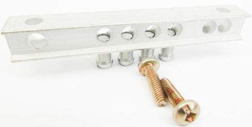 GE TGK4 Ground Bar Kit, Aluminum/Copper Conductor, 4 Terminals for 14 to 4/12 to 10 AWG