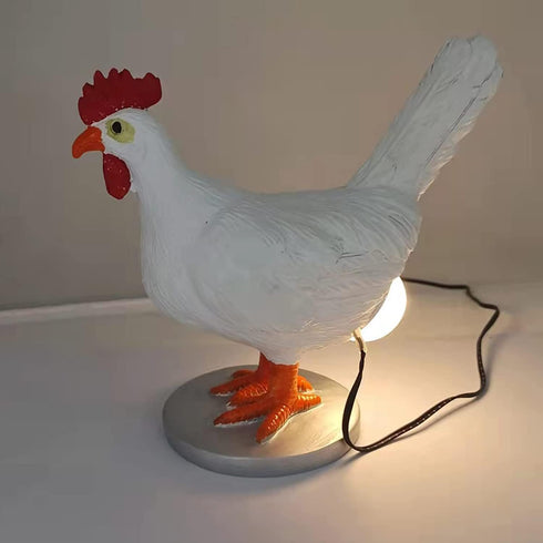 BooLai 3D Upgraded Resin Chicken Egg Night Light with USB, Lifelike LED Egg Lamp with Color Gift Box, Easter Birthday