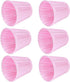 6Pcs E14 Chandelier Lampshade, Household Modern Clip On Fabric Lampshade Small Lamp Shade Pink Droplight Wall Lamp