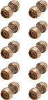 3/4 Inch Push To Connect Fitting Straight Coupling Connector for PEX, Copper, CPVC Pipe, Brass Plumbing Fitting, Pack