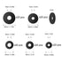 100 Pcs Black Flat Rubber Washers Assortment Kit, 16/18/20/25/30mm Heavy Duty Rubber Washers Rubber Grommet Vibration Damping Pads for Shower Head Garden Faucet Plumbing Washers Repair (5 Sizes)