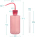 stonylab Chemical Wash Bottle, 2-Pack Watering Tool LDPE Squeeze Bottle Safety Plastic Rinse Bottle with Scale Labels and Narrow Mouth Squirt Bottle, Pink, 250 ml (8 oz) by stonylab