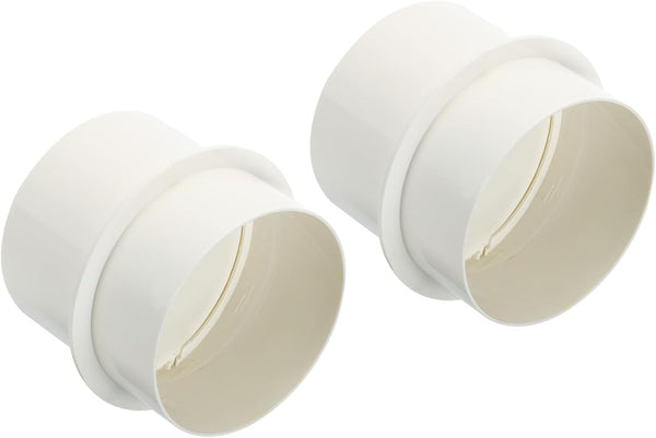 PATIKIL 4 Inch Backdraft Damper, 2Pcs PVC Ducting Hose Airflow Insert Backflow