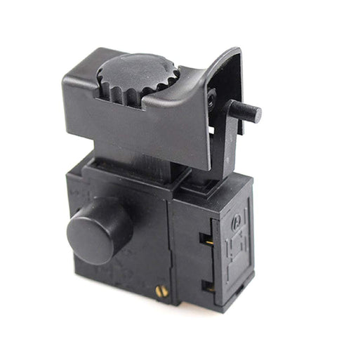 Speed Regulating Switch FA2-61BEK Electric Drill Power Tool Trigger Button Switch, Black, Height 55.6mm