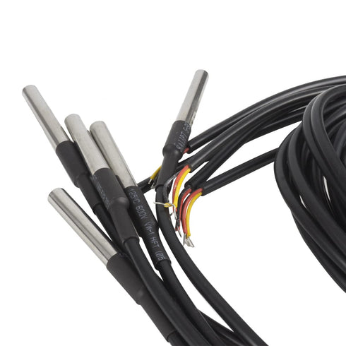 Waterproof DS18B20 Temperature Sensor, Digital Temperature Probe Sensor with Temperature Range (-55?~ +125?) 5 Pack
