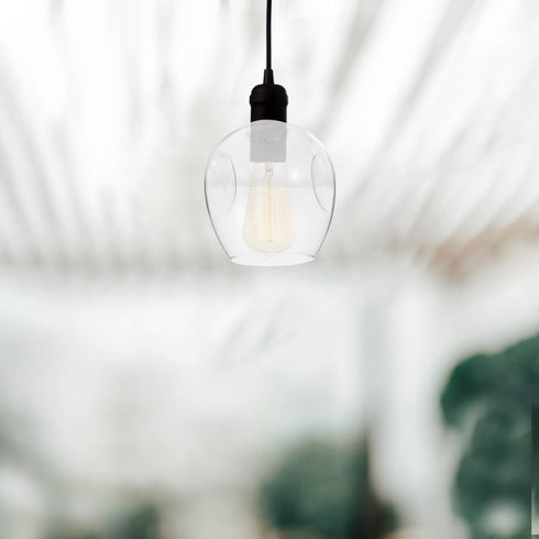 6.10X5.90X5.90In Mikikit Hanging Lamp Shade Glass Pendant Lamp Shade Decorative Replacement Ceiling Cover Light