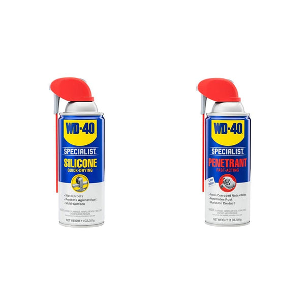 WD-40 Specialist Silicone Lubricant with Smart Straw Sprays 2 Ways, 11 OZ