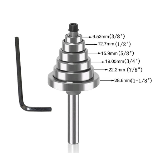 1/4 Inch Set, 3 6 Set (1/8", 1/4", 5/16", 3/8", 7/16", 1/2" (1/4 Inch) WSOOX Shank Rabbet Router Bit Pieces Rabbeting