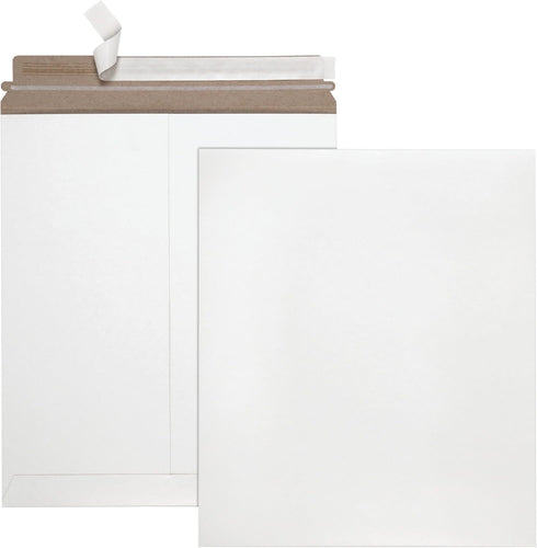 Quality Park 6 x 8 Photo Document Mailers, 25 per Box, Redi-Strip Self Seal Closure, White