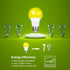 DEWENWILS LED Light Bulbs Outdoor, A19 Yellow Light Bulb, 9W (60W Equivalent), 2400K Amber Glow, 4 Pack