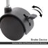 TWZKXC 8 Pack 2 Inch 360 Caster Wheels, Mini Crib Wheels, Small Rubber Casters with Brake Stem Casters Replacement