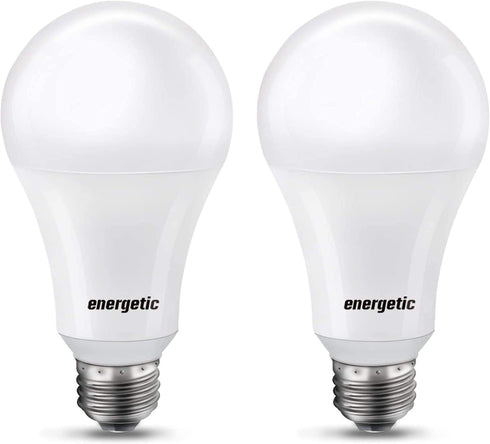 Dimmable A21 LED Bulb 2-Pack, 2600LM Super Bright Light Bulbs, 20W=150W, Warm White 3000K, UL Listed, E26 Base