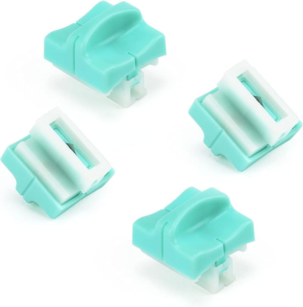 Ecraft Paper Trimmer Replacement Blades, Automatic Security Safeguard Paper Cutter Blade Refills Mint Green (4 Pack)